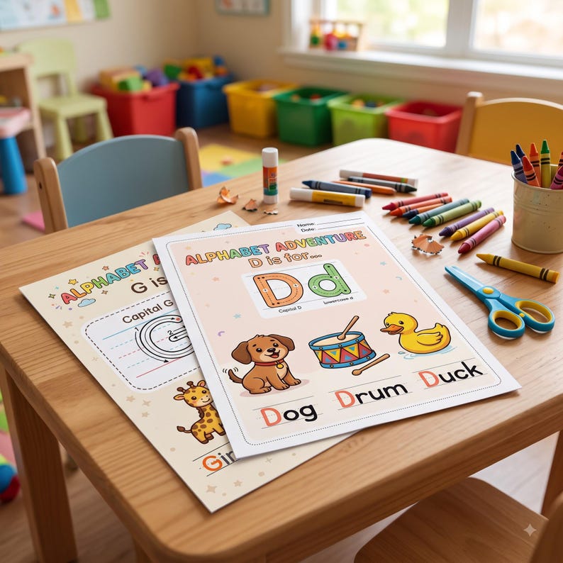 Alphabet Tracing & Coloring Workbook for Preschool | ABC Learning ...
