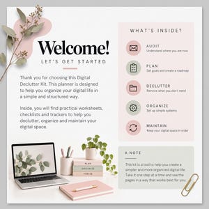 digital declutter, digital planner, Good notes planner, digital organization ,
 inbox clean up, email organizer, photo cleanup,  file organization,  device declutter ,
digital wellbeing, password tracker, weekly digital reset, digital life planner