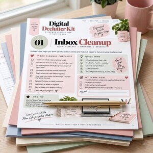 digital declutter, digital planner, Good notes planner, digital organization ,
 inbox clean up, email organizer, photo cleanup,  file organization,  device declutter ,
digital wellbeing, password tracker, weekly digital reset, digital life planner