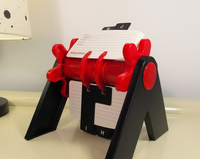 Vintage Rotary Card Index File 50 Rolodex Sheets in Black and Etsy