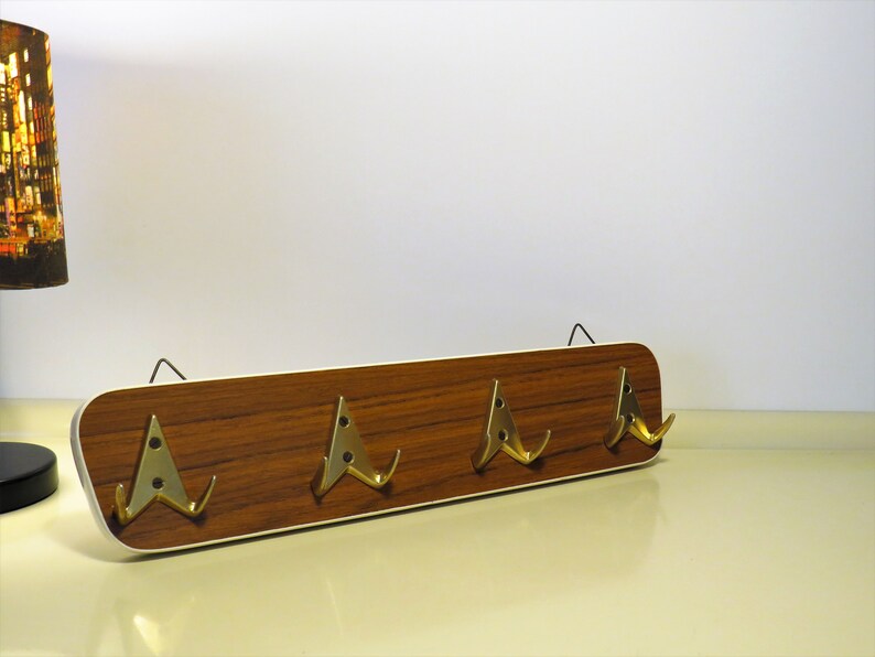 Vintage Kitchen Towel Wall Rack Formica Made Retro Tea Towel Etsy