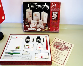 Vintage Calligraphy Box, Calligraphy Set, "Creative Pastimes Collection'', Invitations and Announcements, 70s