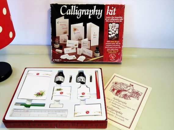 Vintage Calligraphy Box, Calligraphy Set, creative Pastimes Collection'',  Invitations and Announcements, 70s 