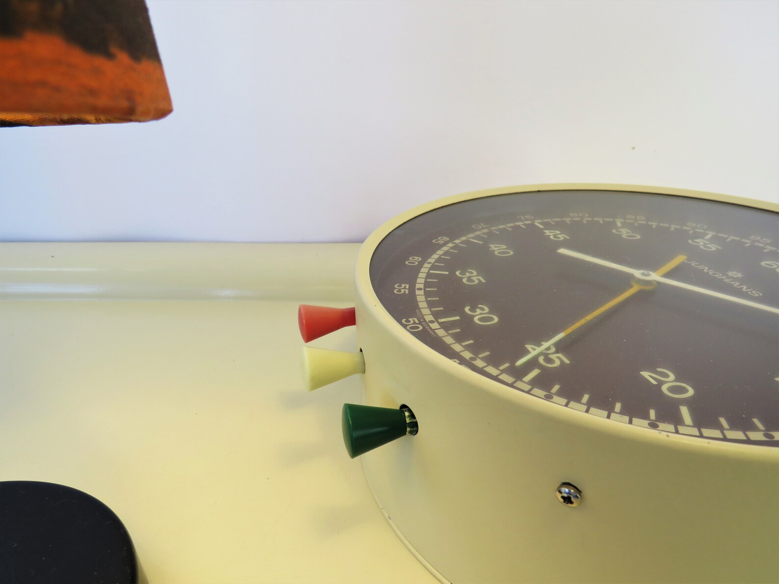 Vintage Large JUNGHANS Stopwatch Wall Clock Dark Room Etsy