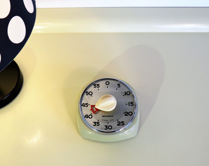 Vintage Mid Century WEHRLE Signal Girl Kitchen Timer, the One-hand ...