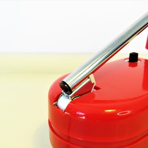 Vintage Space Age Telescopic Desk Table or Wall Lamp, ''Stella'' Fagerhults, Red Color, Retro Scandinavian Design shops Mid Century, Sweden, 70s