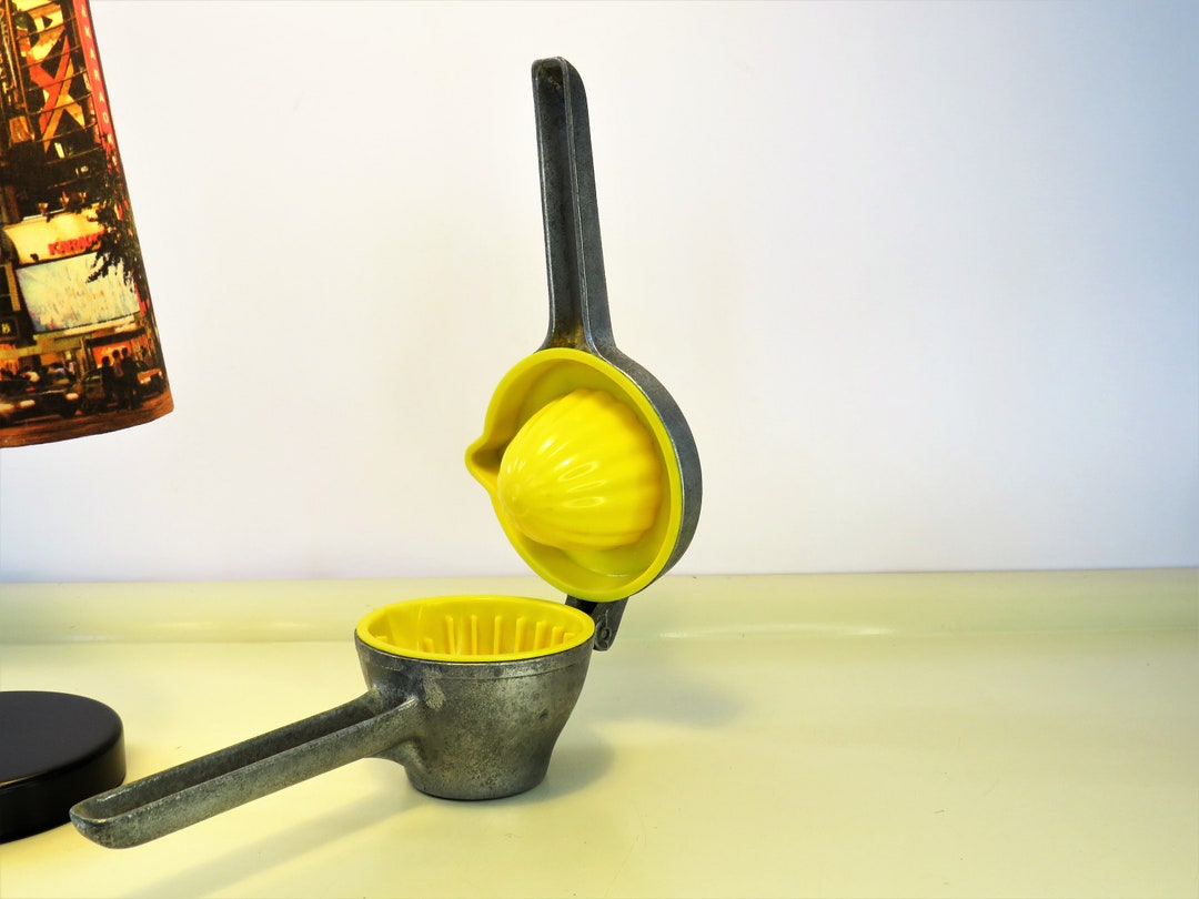 Vintage Lemon Juicer Retro Citrus Squeezer Aluminum and Etsy