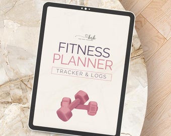 Planificador de fitness imprimible / Registro de pérdida de peso y entrenamiento / Diario de salud de 45 páginas en PDF