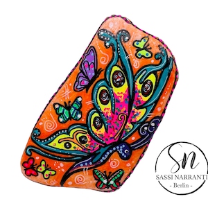 Handbemalter Stein - Schmetterling