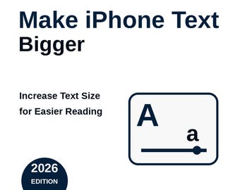 Guía para agrandar el texto del iPhone / Solución rápida para principiantes (PDF)