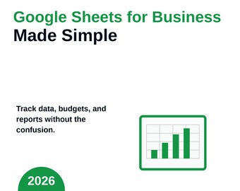 Kit de inicio de Google Sheets para empresas / Rastreadores, hoja de cálculo de presupuesto + Guía para principiantes