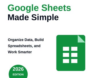 Guia para Iniciantes do Google Sheets + Controle de Orçamento | Kit Inicial de Planilhas Digitais