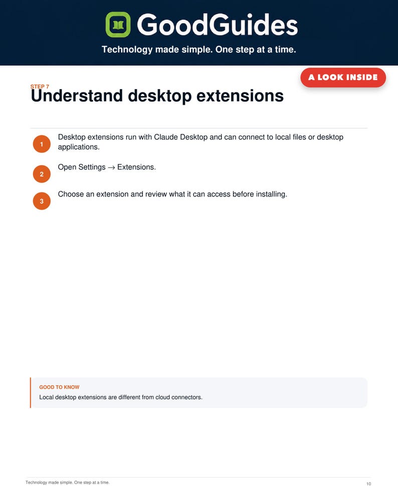 Guia para Iniciantes do Claude Desktop + Construtor de Prompts | Kit Inicial de IA Digital imagem 3