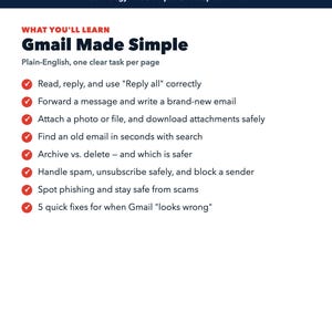 Gmail Beginner Guide + Inbox Cleanup Checklist | Email Organization Digital Kit image 4