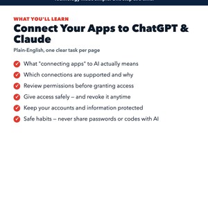 Guide för Connect ChatGPT- och Claude-appar + behörighetschecklista | AI-arbetsflödeskit bild 4