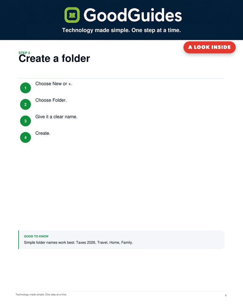 Google Drive Beginner Guide + Folder Planner | File Organization Digital Kit image 2