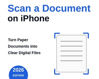 Guía para escanear documentos en iPhone / Solución rápida para principiantes (PDF)