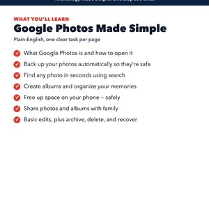 Google Photos Beginner Guide + Backup Checklist | Digital Photo Organizer Kit image 5