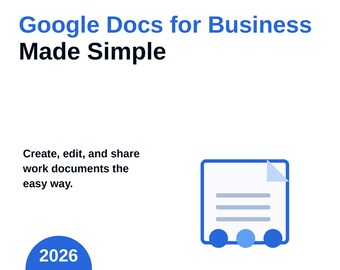 Kit de inicio de Google Docs para empresas / Plantillas, lista de verificación para compartir + Guía para principiantes