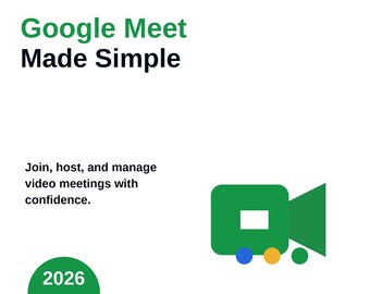 Kit de inicio de Google Meet / Lista de verificación para reuniones, plantilla de agenda + Guía para principiantes