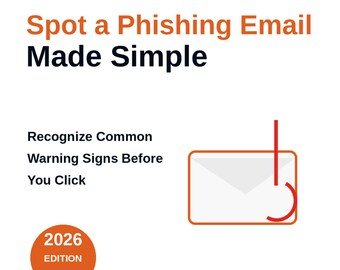 Lista de verificación para correos electrónicos de phishing / Guía rápida de seguridad en línea para principiantes