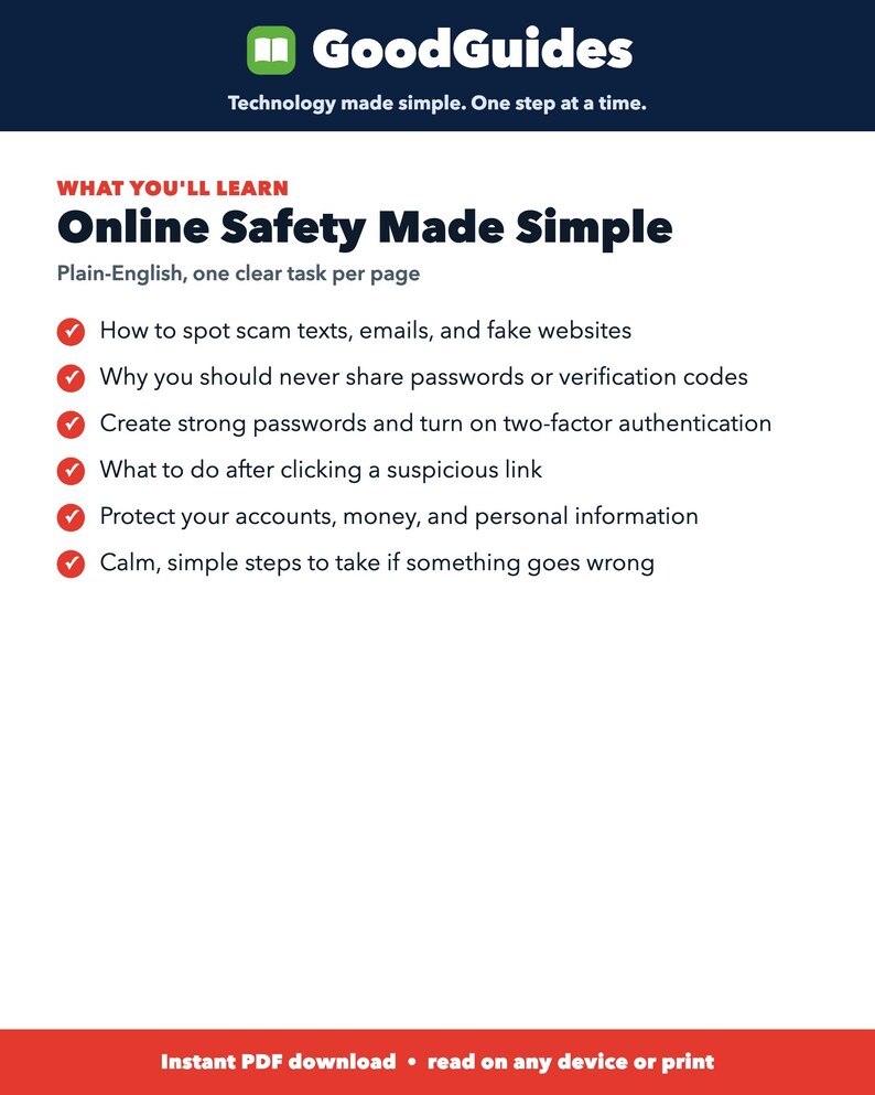Leitfaden für Online-Sicherheit für Einsteiger + Checkliste für Betrugsmaschen | Starter-Kit für digitale Sicherheit Bild 4