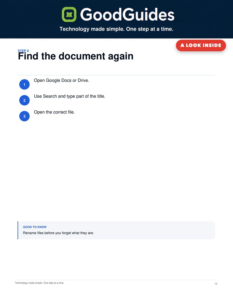 Google Docs Beginner Guide + Document Checklist | Digital Productivity Starter Kit image 3