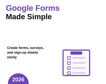 Kit de inicio de Formularios de Google / Plantillas de admisión, lista de verificación de encuestas + Guía para principiantes