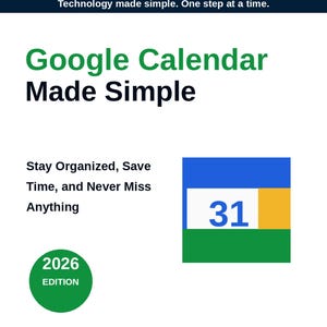 Google Kalender Nybörjarguide + Veckoplanerare | Digitalt startpaket för schemaläggning bild 1