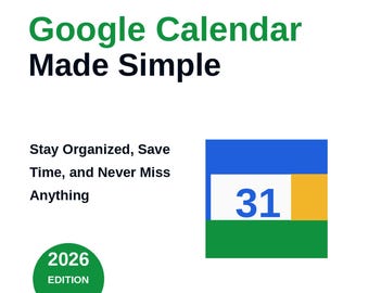 Guia para iniciantes do Google Agenda + Planejador semanal | Kit inicial digital para agendamento