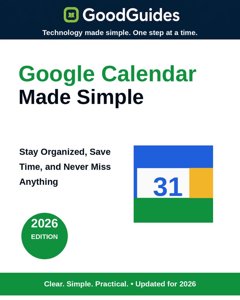 Google Kalender Nybörjarguide + Veckoplanerare | Digitalt startpaket för schemaläggning bild 1