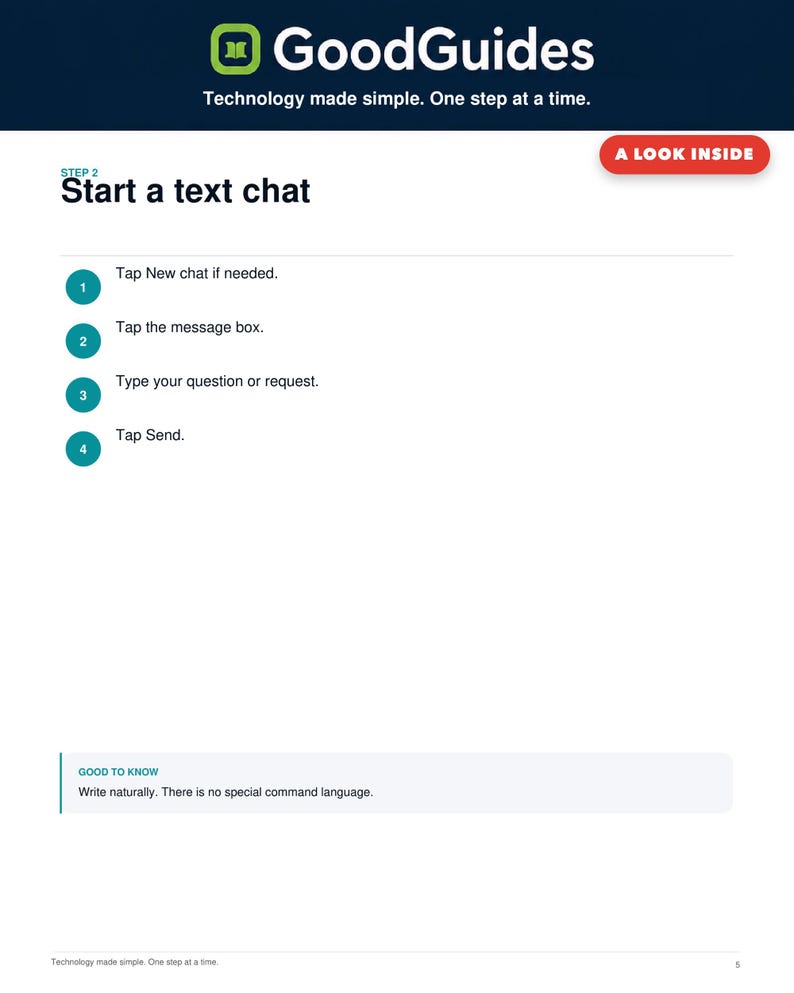 ChatGPT Mobile Beginner Guide + Prompt Checklist | AI Digital Starter Kit image 2