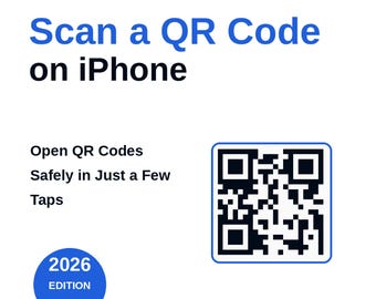 QR-Code auf dem iPhone scannen – Anleitung | Schnellhilfe für Anfänger (PDF)