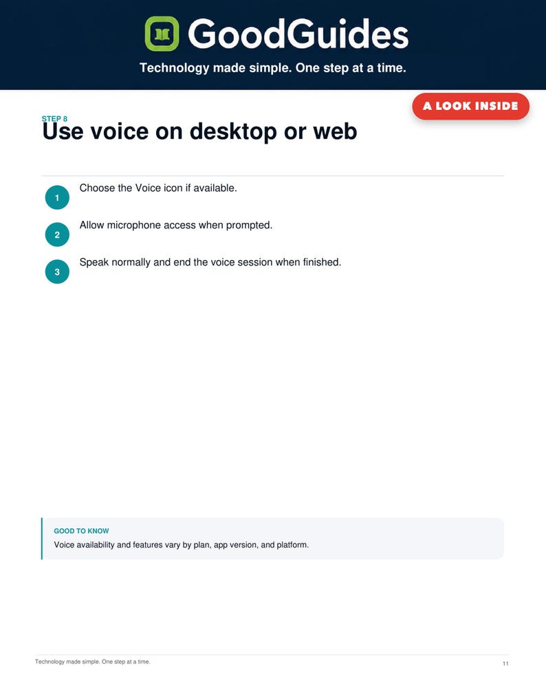 Guía para principiantes de ChatGPT Desktop + Creador de indicaciones / Kit de inicio digital de IA imagen 3