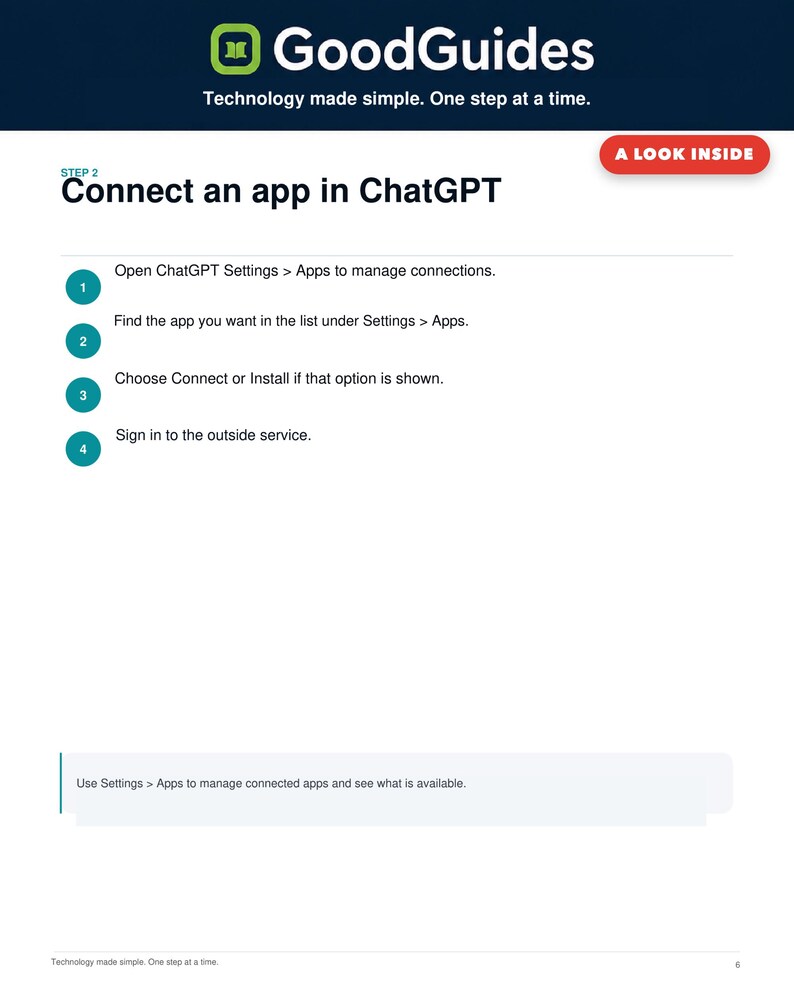 Guide för Connect ChatGPT- och Claude-appar + behörighetschecklista | AI-arbetsflödeskit bild 2
