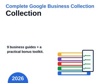 Paquete de guías de Google Business / 9 guías para pequeñas empresas + kit de herramientas adicional