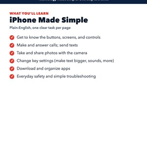 iPhone Beginner Guide + Essential Settings Checklist | 2026 Digital Starter Kit image 4