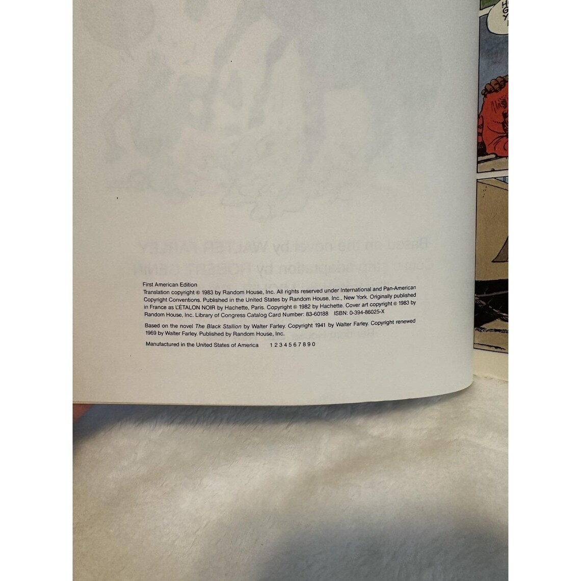 Vintage RARE 1983 The Black Stallion Graphic Novel First Edition First Printing, photo 2 of 2
