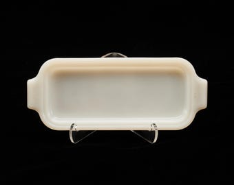 Vintage Fire-King Milk Glass Butter Dish Base, Tray Only