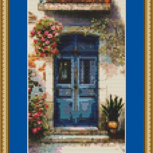 Romantic Door Cross Stitch Pattern