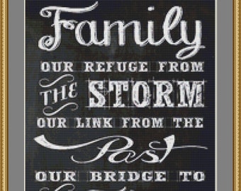 The Family Cross Stitch Pattern