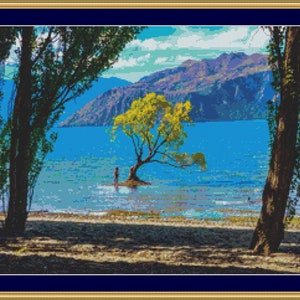 Lake Wanaka  Cross Stitch Pattern