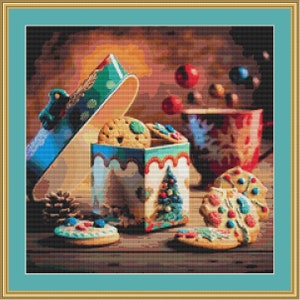Christmas Cookies II Cross Stitch Pattern