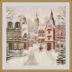 Christmas Village 2 Cross stitch Pattern