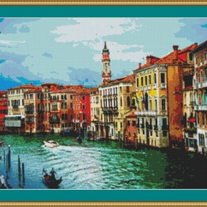 Venice, Italy Cross Stitch Pattern