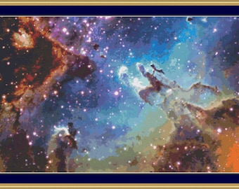 Nebula Korsstygnsmönster: Rymdutforskning (digital nedladdning)