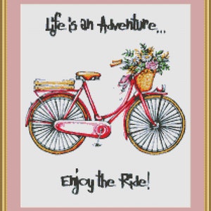 Life Is An Adventure Cross Stitch Pattern  (PDF)