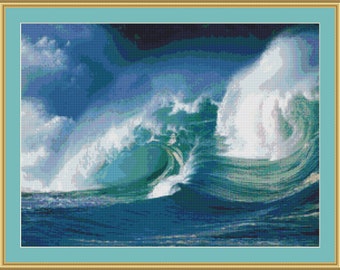 The Beauty Of Waves Cross Stitch Pattern