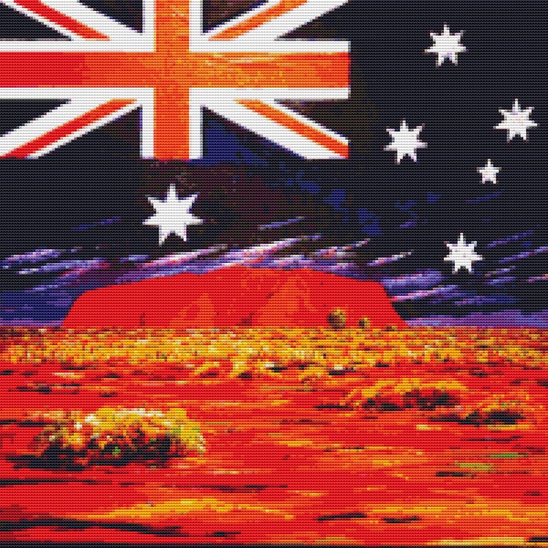 Australia Cross Stitch Pattern /Digital PDF Files /Instant Etsy