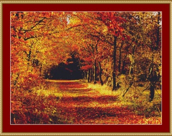 Autumn Cross Stitch Pattern